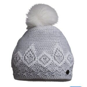Screamer womens fleece lined gray diamond beanie